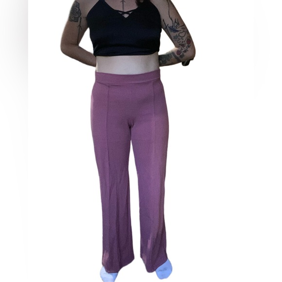 Fashion Nova Blush Pink Stretchy Work Pants/Dress Pants - Picture 3 of 6